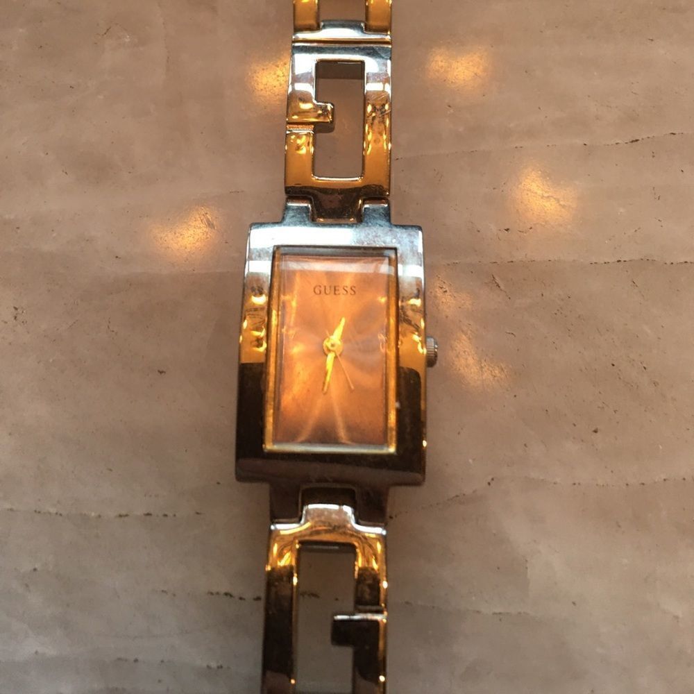 Guess Watch Silver Rectangle thin face & links! - Picture 9 of 9